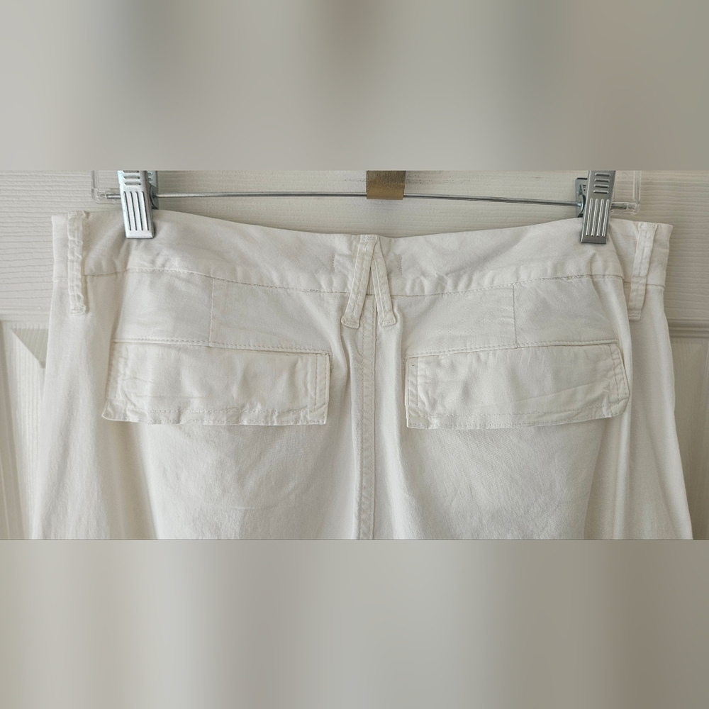 NWT Good American Womens Baggy Cargo Pants- White- Size 8 - Picture 11 of 15